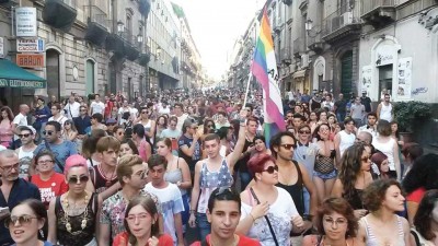 La sfilata del Gay Pride a Catania