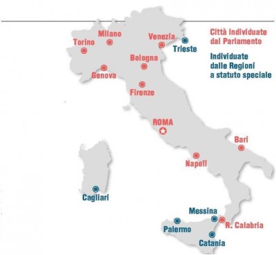 Le città metropolitane in Italia
