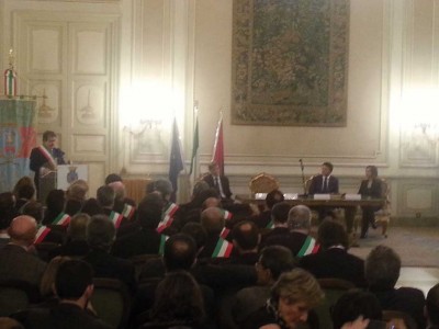 Matteo Renzi a Palazzo degli Elefanti