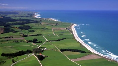 La costa di Kaitangata in Nuova Zelanda