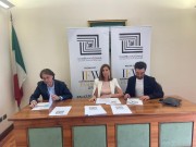 Da sinistra Carlo Maccarrone, Alessandra Giulivo, Dario Caminiti