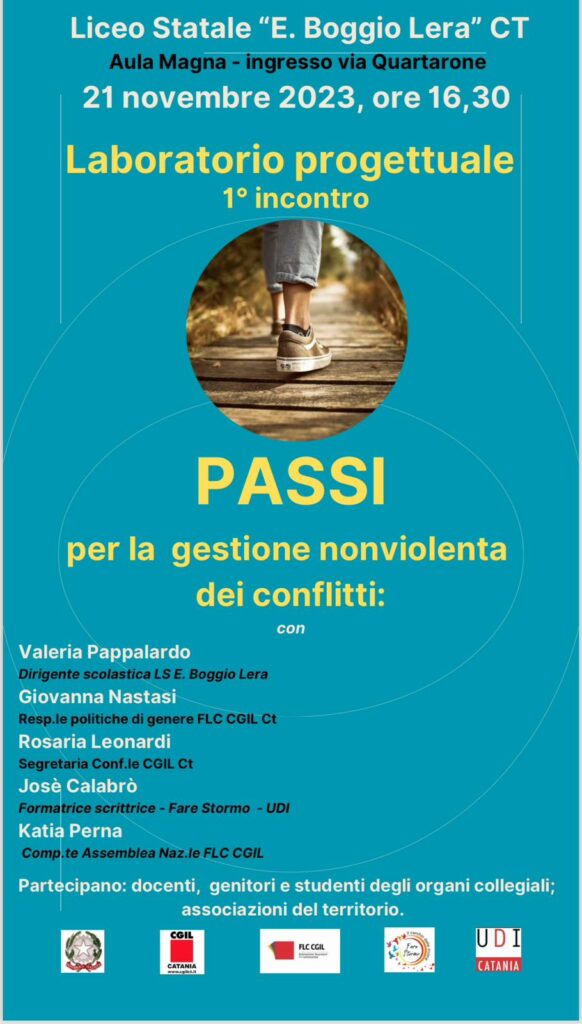 Al Liceo Boggio Lera il primo incontro del laboratorio “Passi” contro la  violenza sulle donne